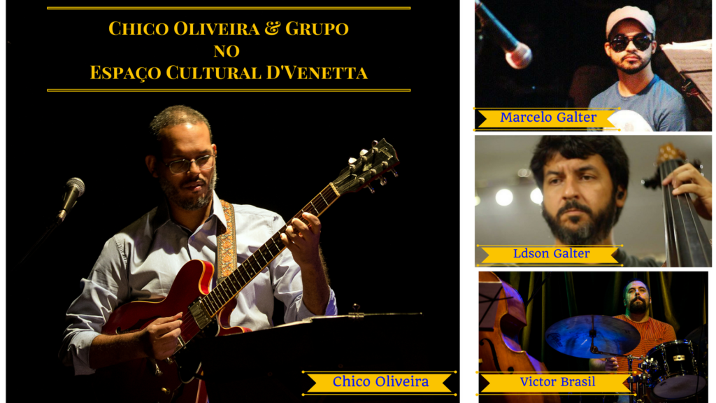 Chico Oliveira 4teto Espaço Cultural D'Venetta Ldson e Marcelo Galter Victor Brasil 06 de julho de 2017
